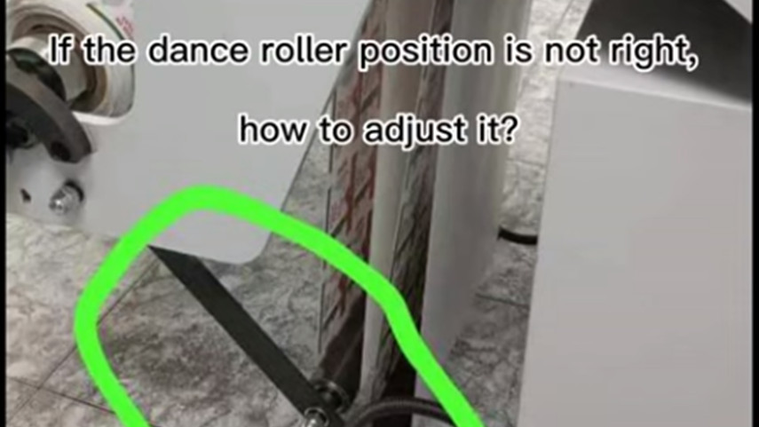Ако позицията на танцовата ролка не е правилна, как да го коригирате?